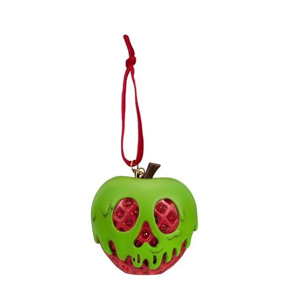 Disney Snow White Jeweled Poison Apple ornament in Evil Queen Heart Box NIB - Picture 1 of 5